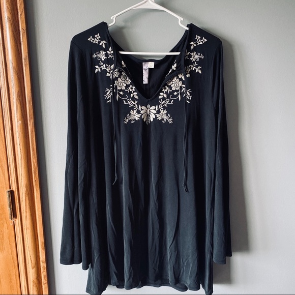 Alya Dresses & Skirts - Alya blue floral tunic dress